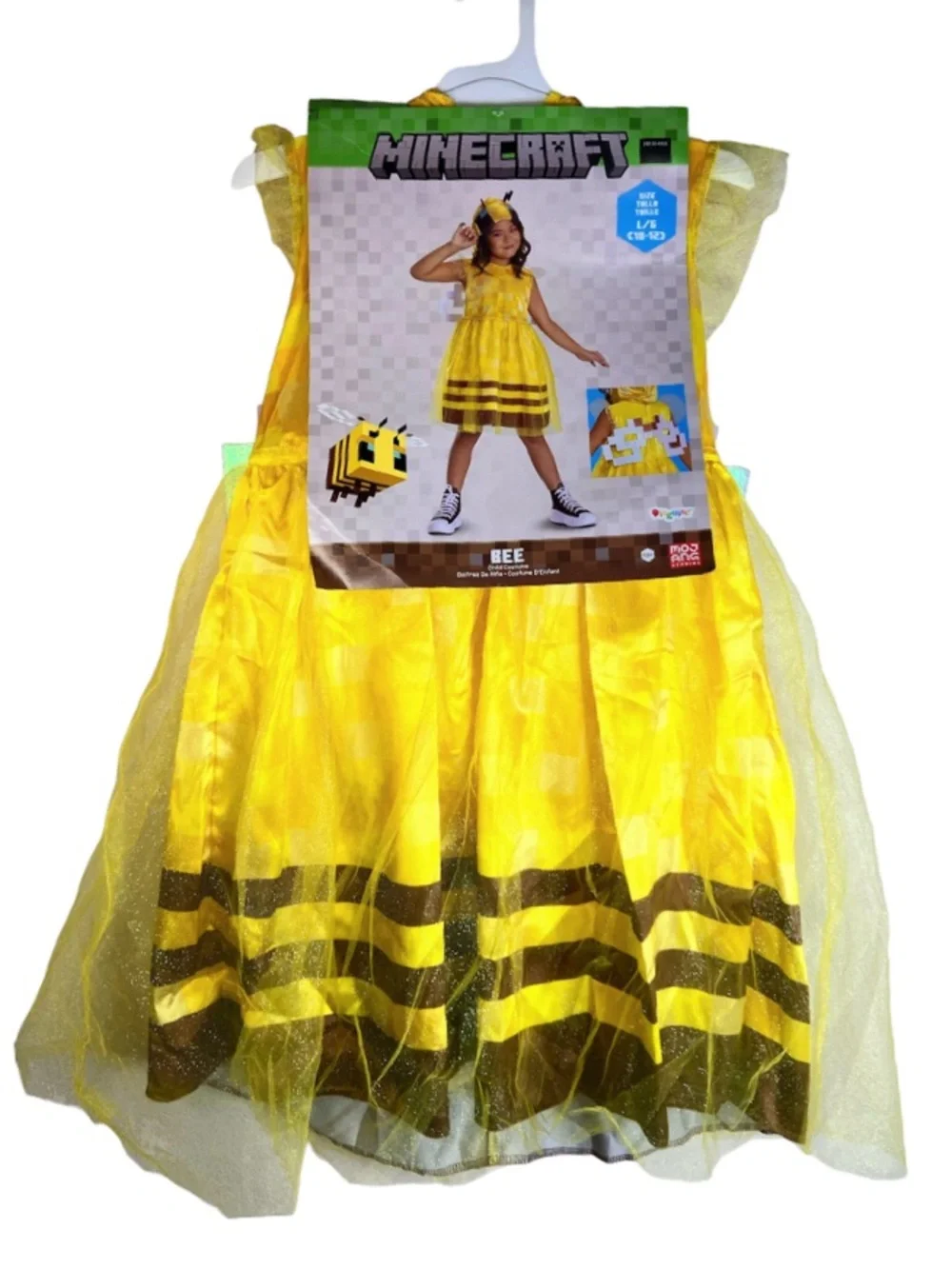 DISGUISE Minecraft Bee Dress Halloween Costume Girl’s Size 10-12